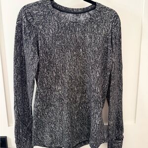 Lululemon Athletica Monochrome Long Sleeve Top